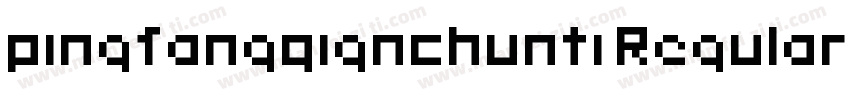 pingfangqignchunti Regular字体转换